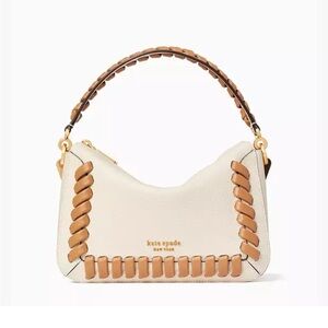 NWT Kate Spade Crush Whipstitch Medium Crossbody in Milk Glass